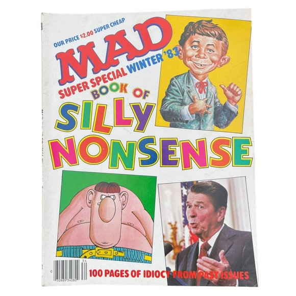 Vintage 1983 MAD Silly Nonsense Collectible Comedy Satire Comic Book Composition - Picture 1 of 2